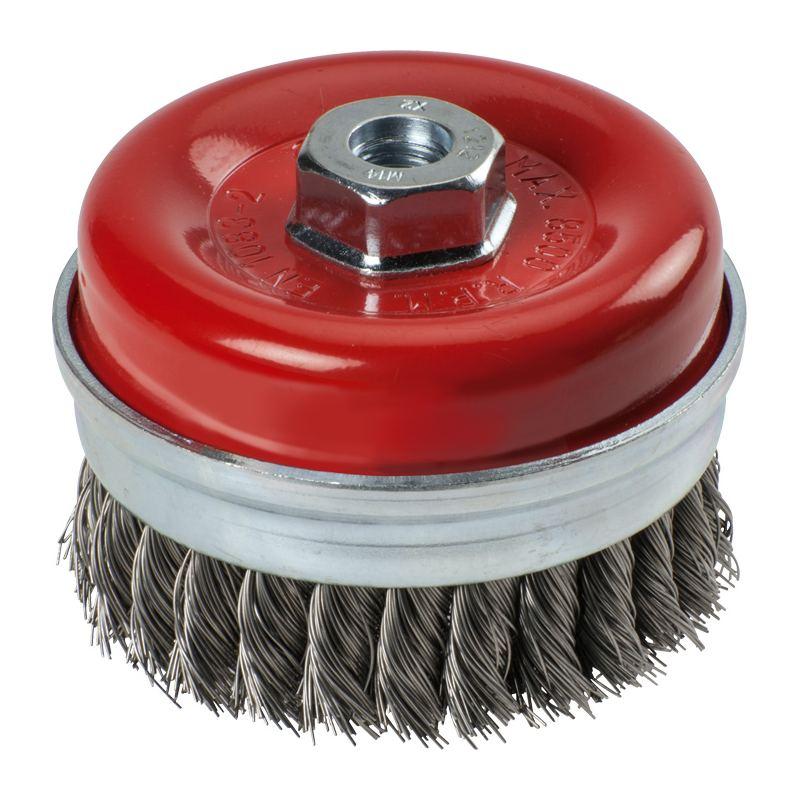 AGGRESSO-FLEX ®  Spazzola a tazza, filo di acciaio, Ø 100 x 0,5 mm, intrecciata