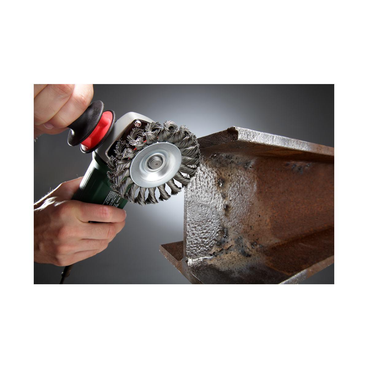 AGGRESSO-FLEX ®  Spazzola conica, filo di acciaio, intrecciato 100