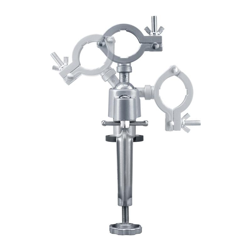 Morsa con snodo sferico 75x60mm