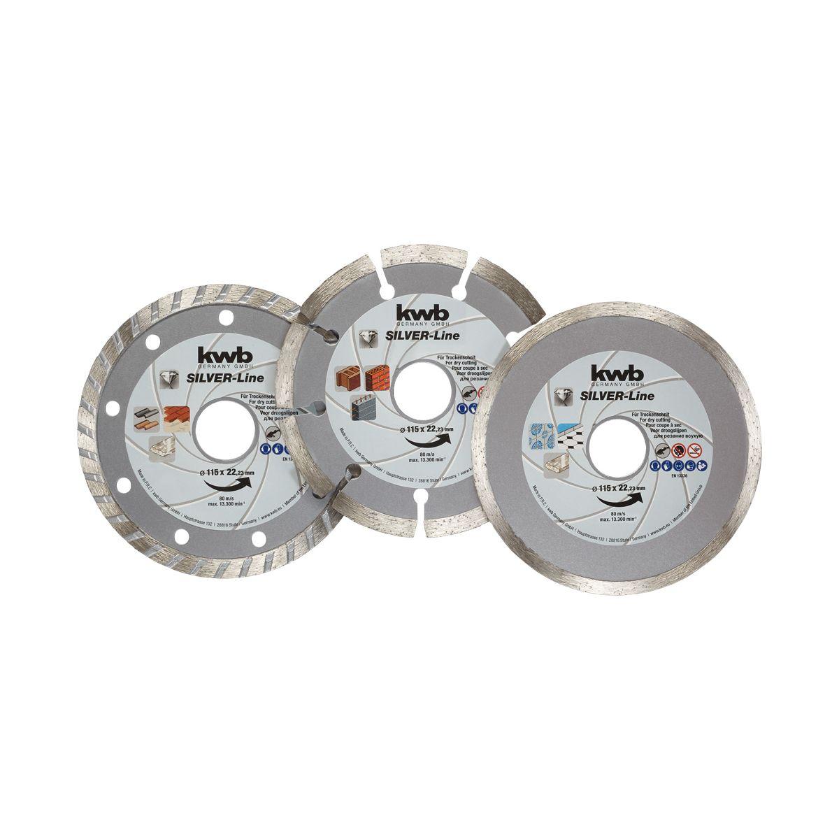 Set 3 dischi troncatori per muratura