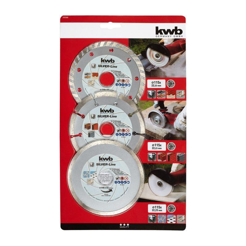 Set 3 dischi troncatori per muratura