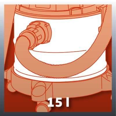 Bidone aspiratutto th-vc 1815