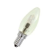 Lampada  alogena a risparmio  e14 28w  candela