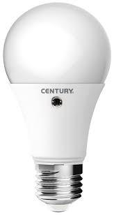 Lampada led sensor plus goccia 10w e27 3000k century