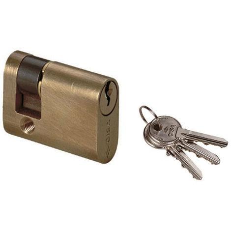 Cilindro ovale mezzo per profilato in alluminio mm 27