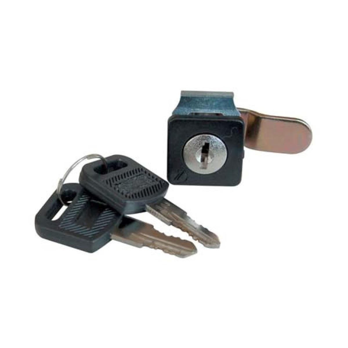 Serratura  a leva mm19 plastica nero