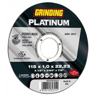 Disco taglio ferro serie platinum 230x1,9 grinding