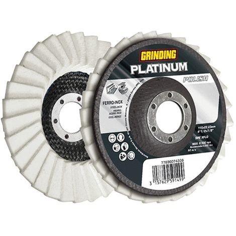 Disco platinum per lucidatura polish lamelle feltro 115 f22 grinding