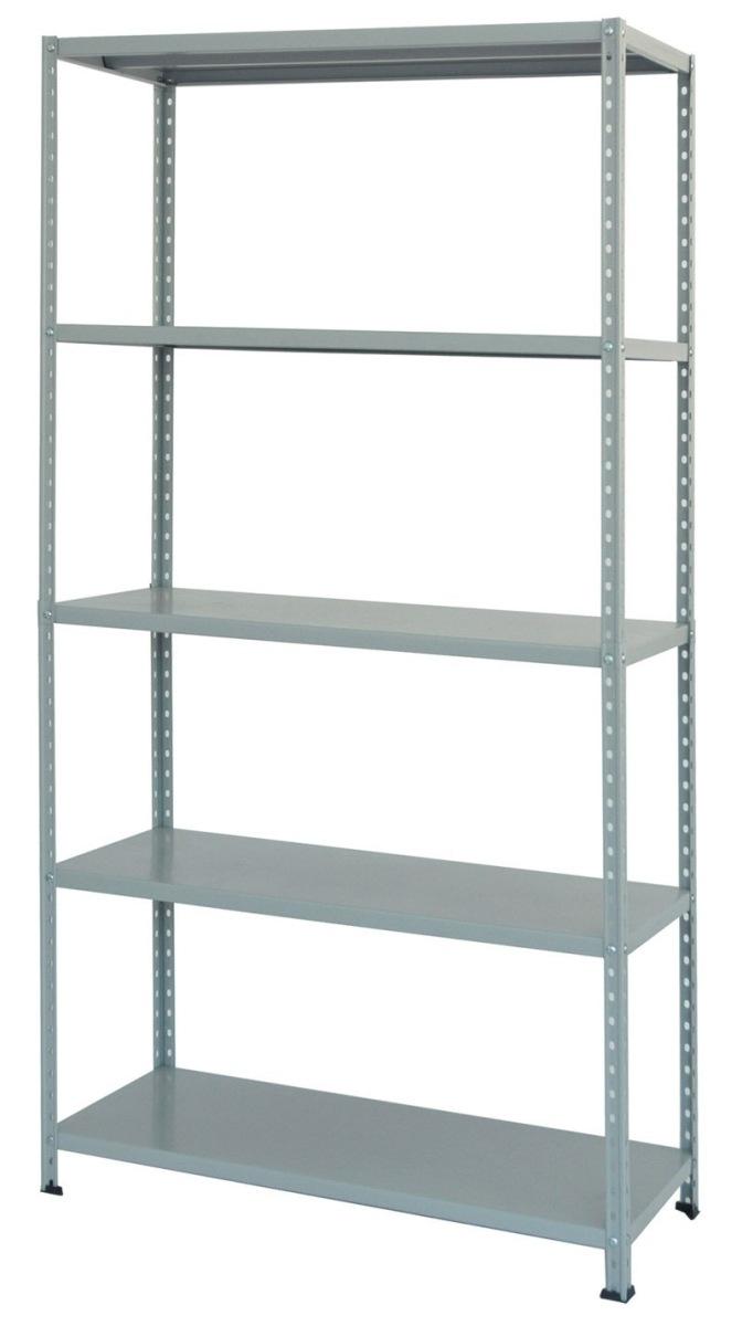 Scaffale 5 ripiani in kit metallo cm.100x40 - angolari esterni mt.2