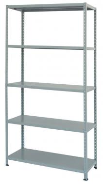 Scaffale 5 ripiani in kit metallo cm.100x40 - angolari esterni mt.2
