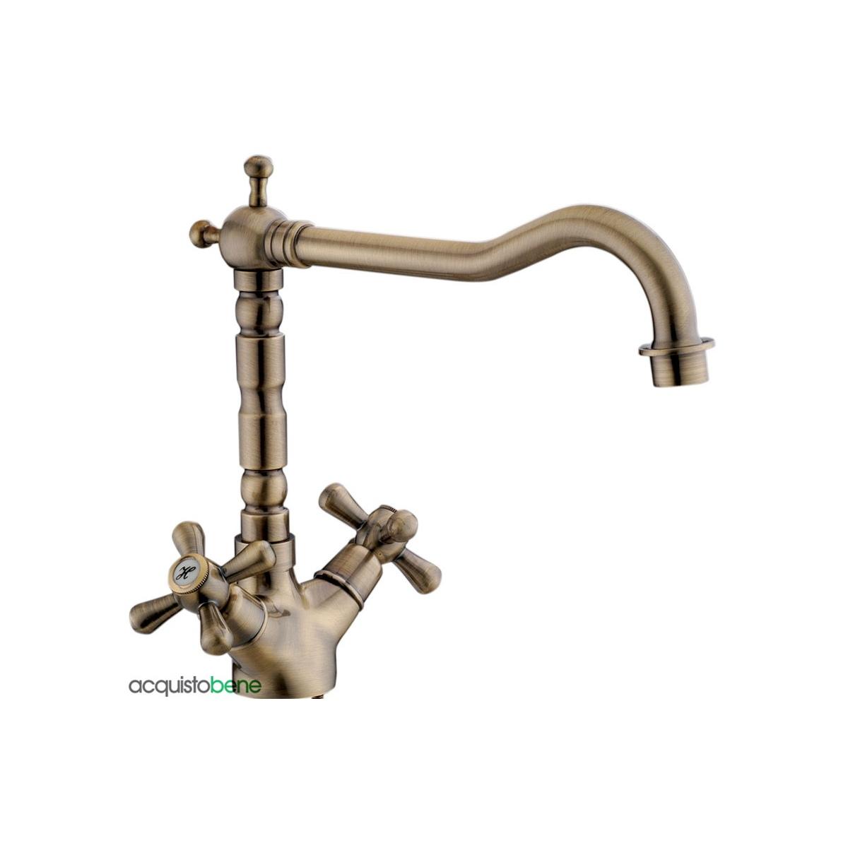 Serie sofia monof. lavello c/alta  bronzo