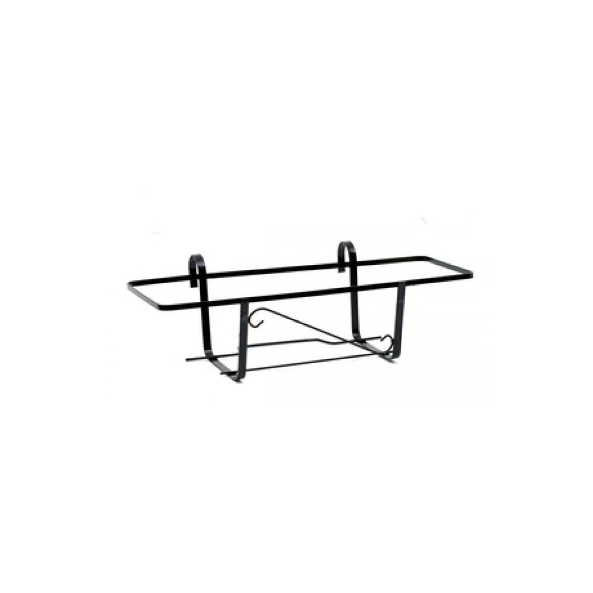 Fioriera da balcone tipo napoli cm.50 nera