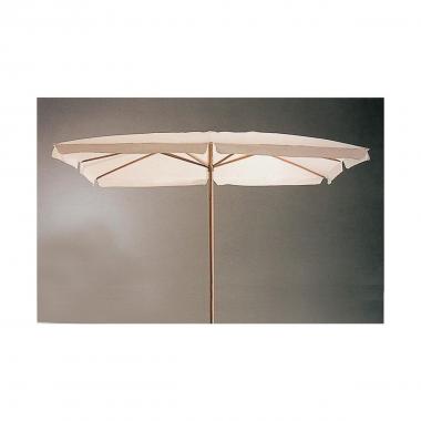 Ombrellone in legno cm. 200x300-6 stecche palo diametro 48 bianco