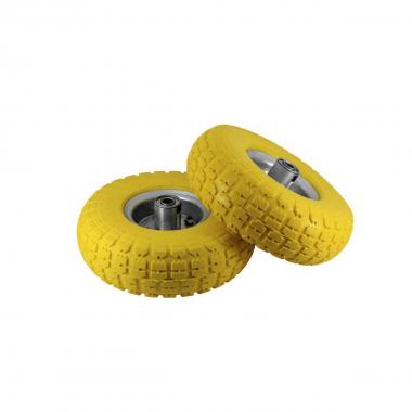 Ruota carrelli poliuret d 250 d. accia. 2 moz. inter. 21 mm