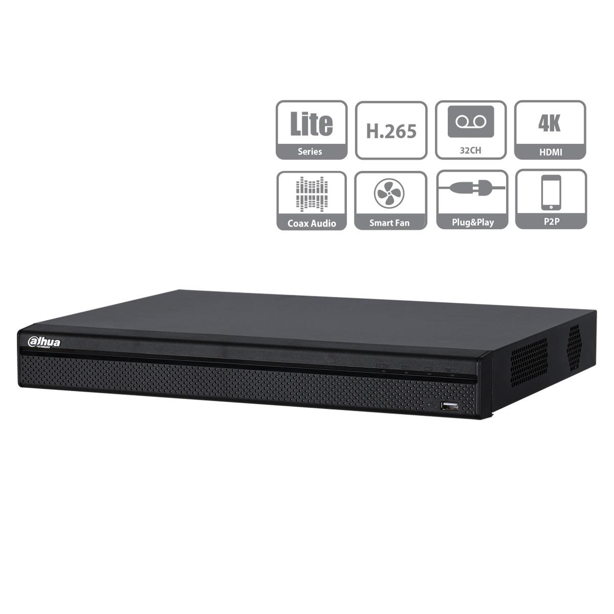 Dvr pentabrid 32ch cvi- tvi-ahd-cvbs-ip 6mpx