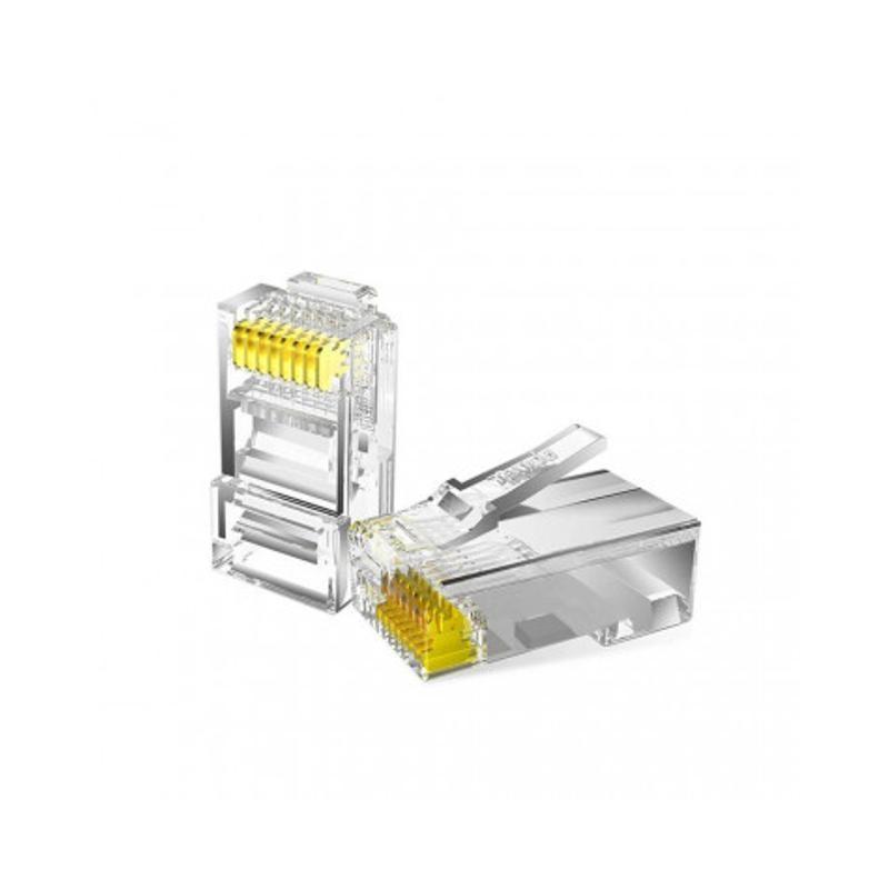 Connettori plug  cat6 tenda rj45 placcato oro 24k