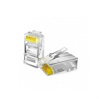 Connettori plug  cat6 tenda rj45 placcato oro 24k