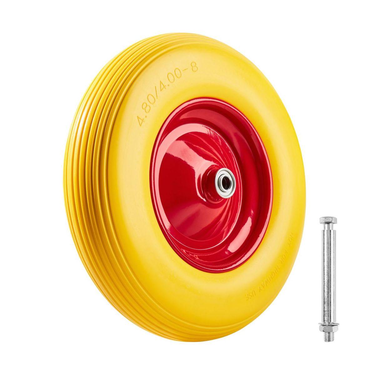 Ruota carriola poliuretano mm 155 senza camera d'aria