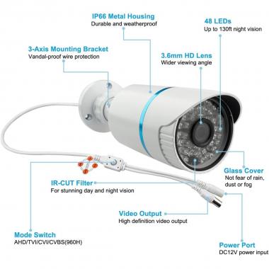 Telecamera ip 2mpx bullet ip67 3,6mm metal starl