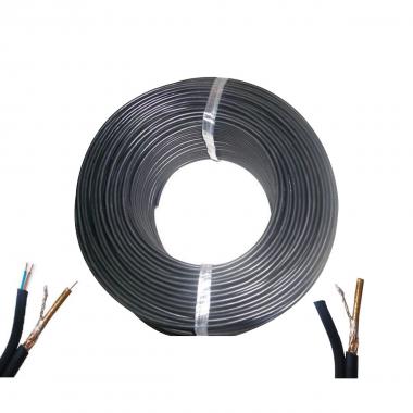 Cavo mini coassiale + alimentazione 100mt 2x0,75