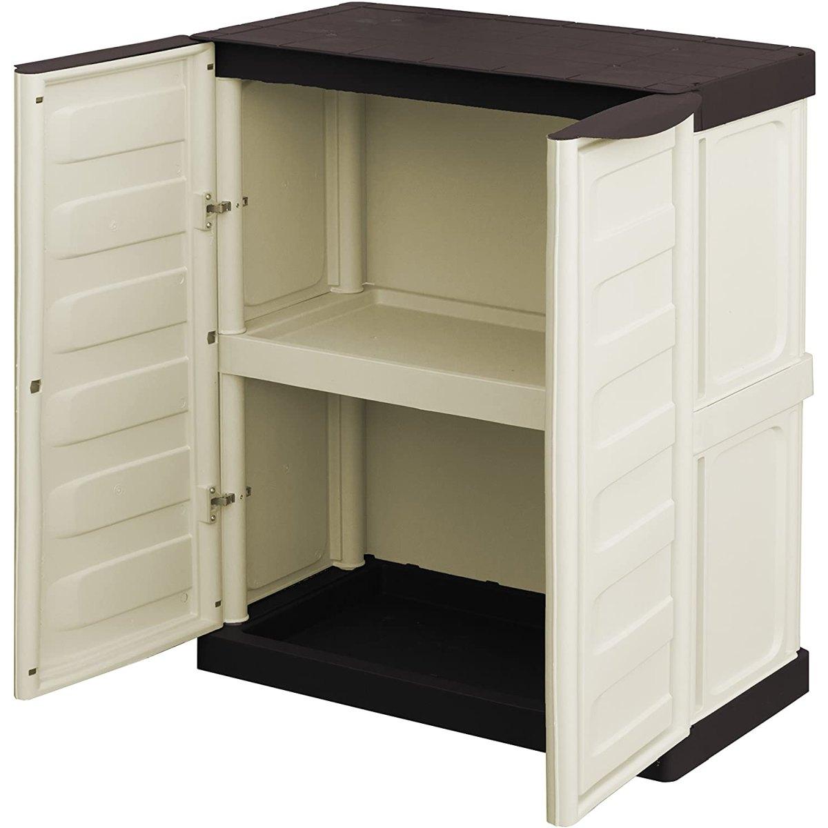 Armadietto plastica con ripiano 70x39x85h