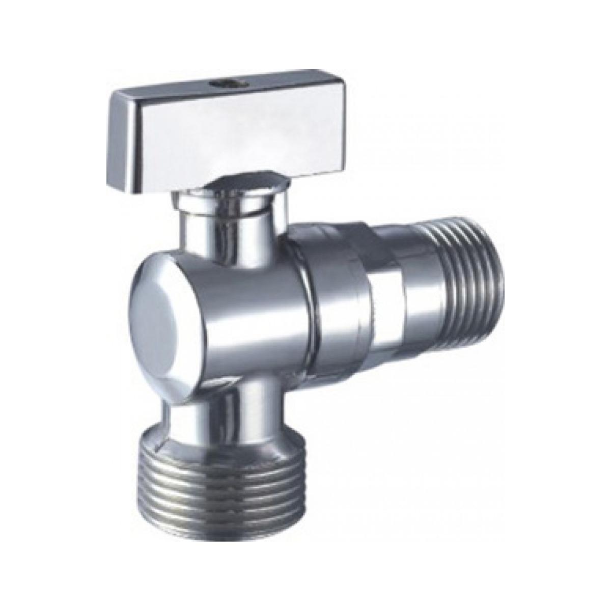 Rubinetto lavatrice a sfera cromo 1/2x3/4