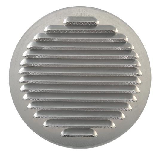 GRIGLIA DI AEREAZIONE ALL. TONDA DA INC. mm 100