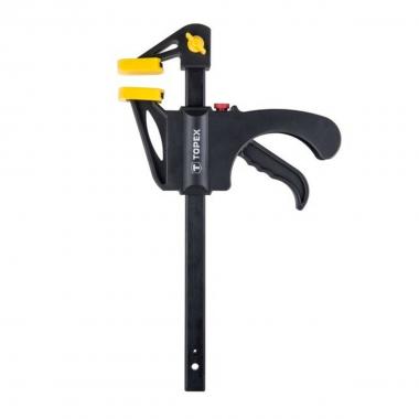 Strettoio autobloccante apertura 150x60 mm a sgancio rapido topex