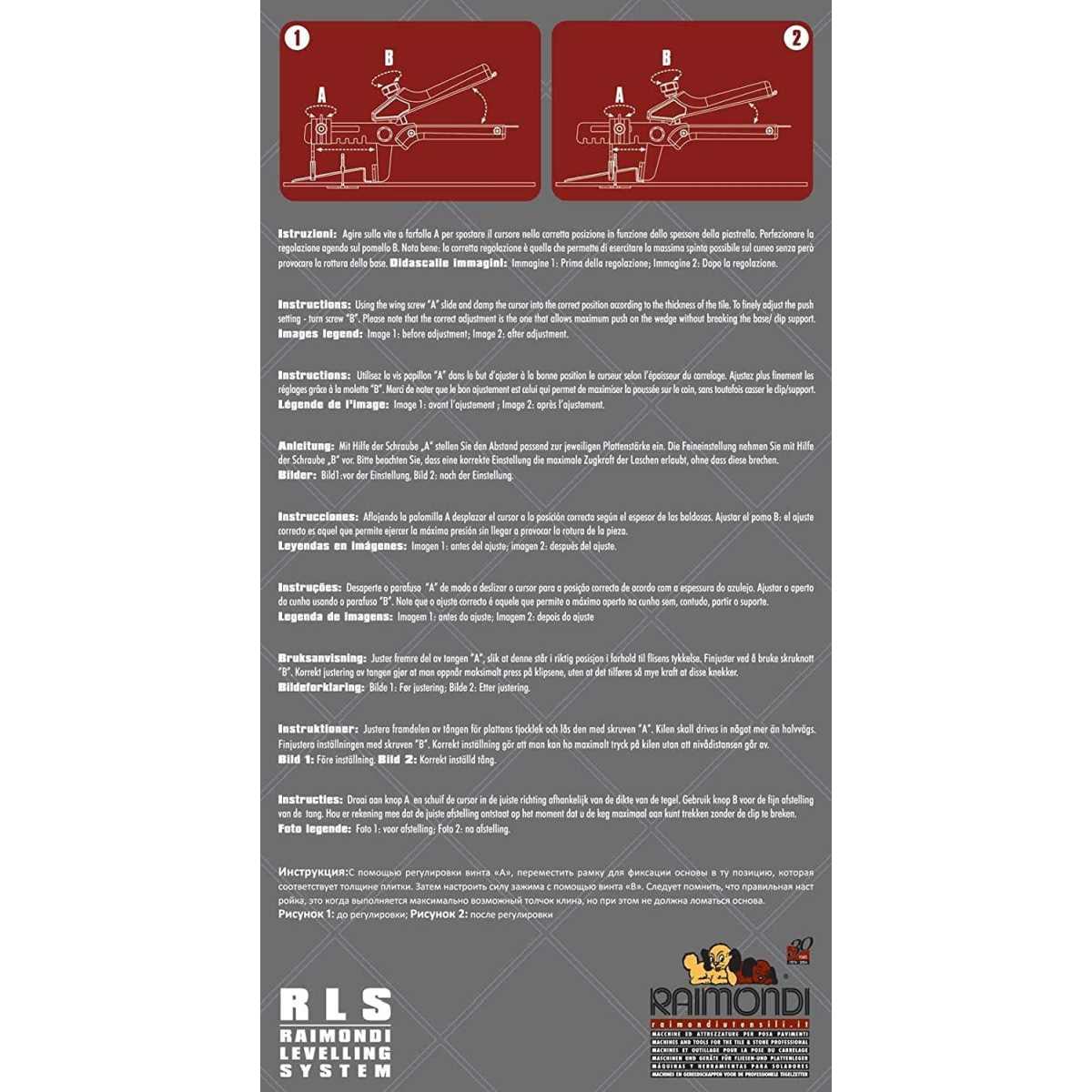 Pinza trazione  regolabile x cunei raimondi art.231n