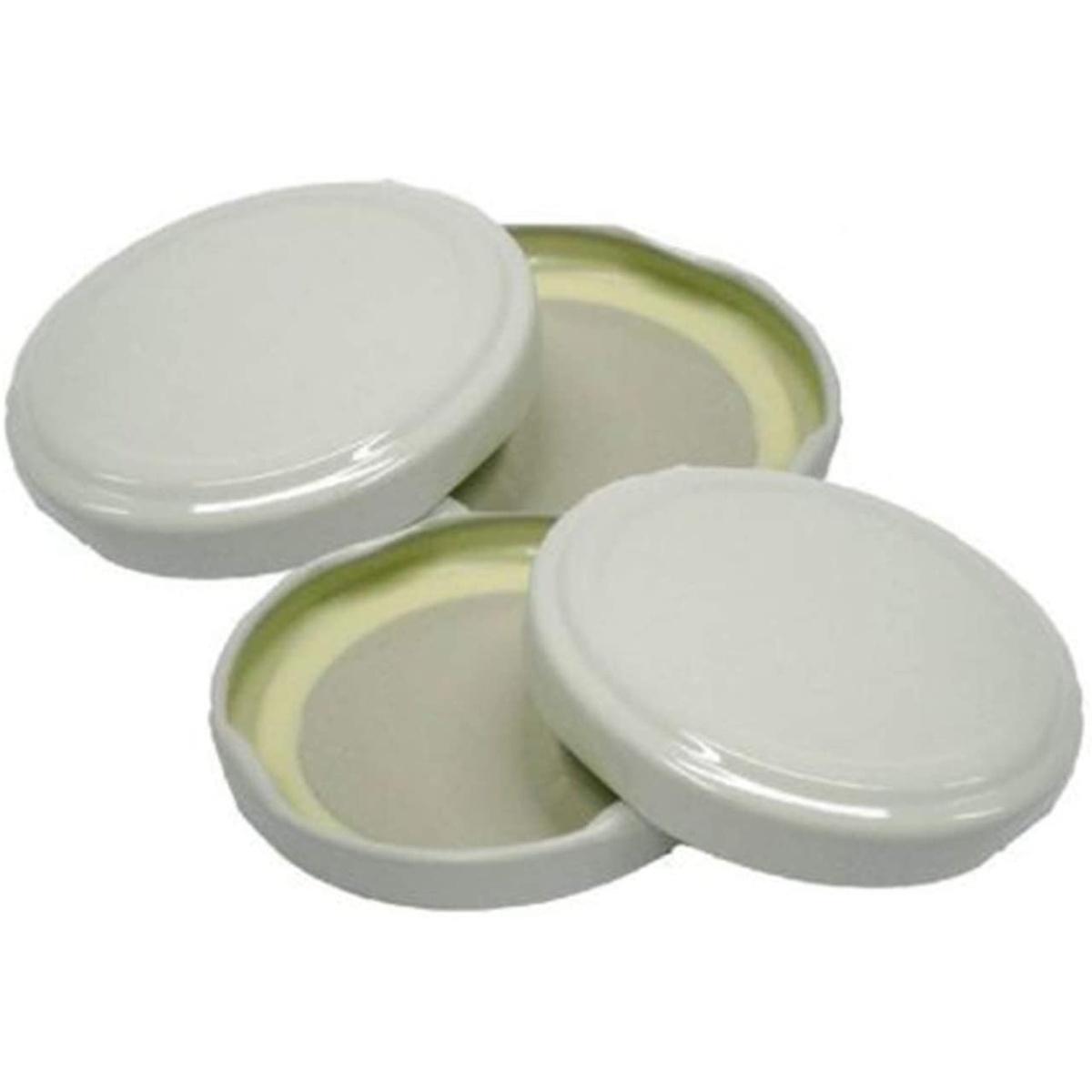 Tappi per bocaccio d.63mm c.bianco x pastorizzazione