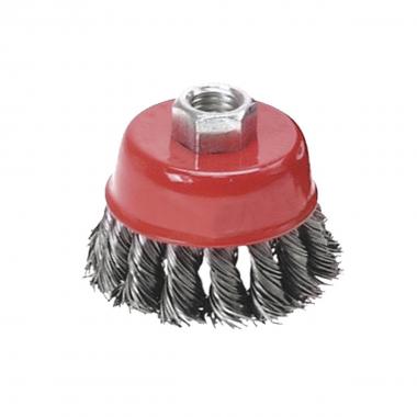 Spazzola a tazza d80 m14, inox