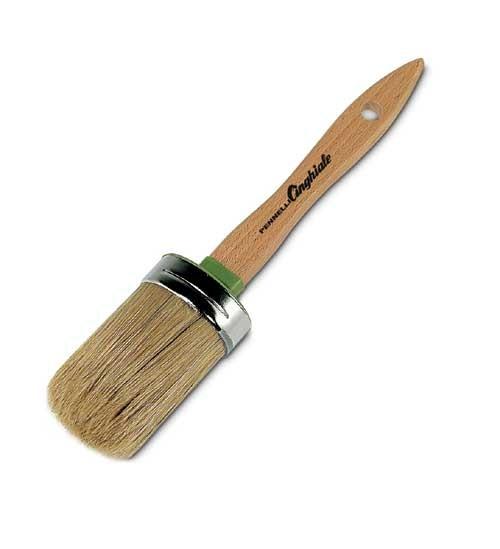 Pennello ovalino s/bionda m/legno n.8
