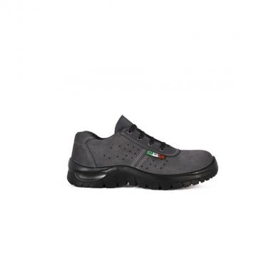 Scarpa scamosciata forata  mod.03101 s1p grigio