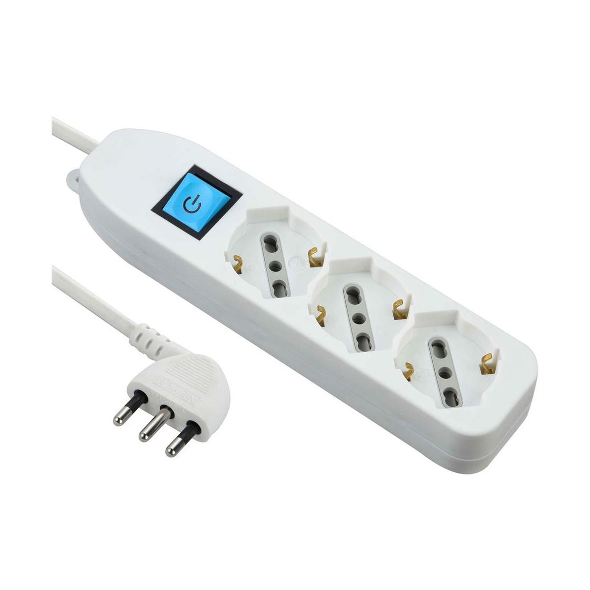 Multipresa da tavolo 3posti+schuko, c\\int.