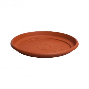 Sottovaso tondo in pvc colore terracotta cm. 46