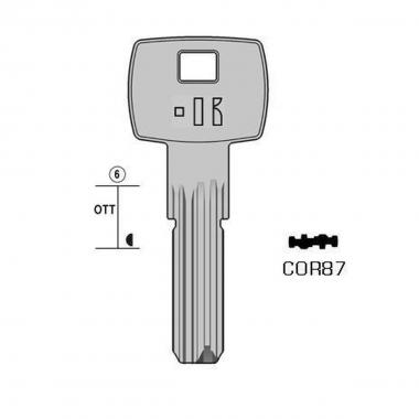 Chiavi punzonate kl ottone nichelato