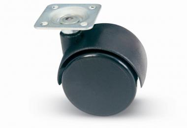 Ruote nylon piastra 35x35 d.50