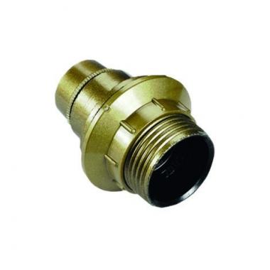 Portalampada e14 oro filettato