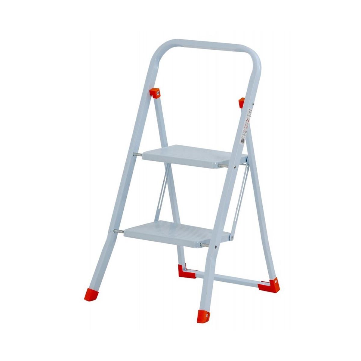 Sgabello in acciaio verniciato 2 gradini