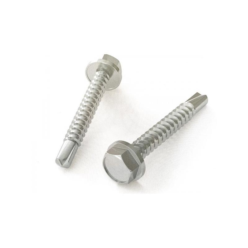 VITE AUTOPERFORANTE TE CON FINTA RONDELLA SW 10 ZINC. NERA Cr3 6,3X45 200 PZ