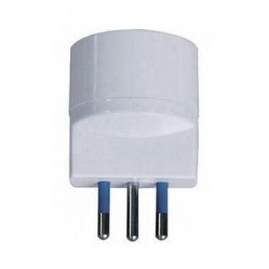 Adattatore schuko 10a bianco ecova
