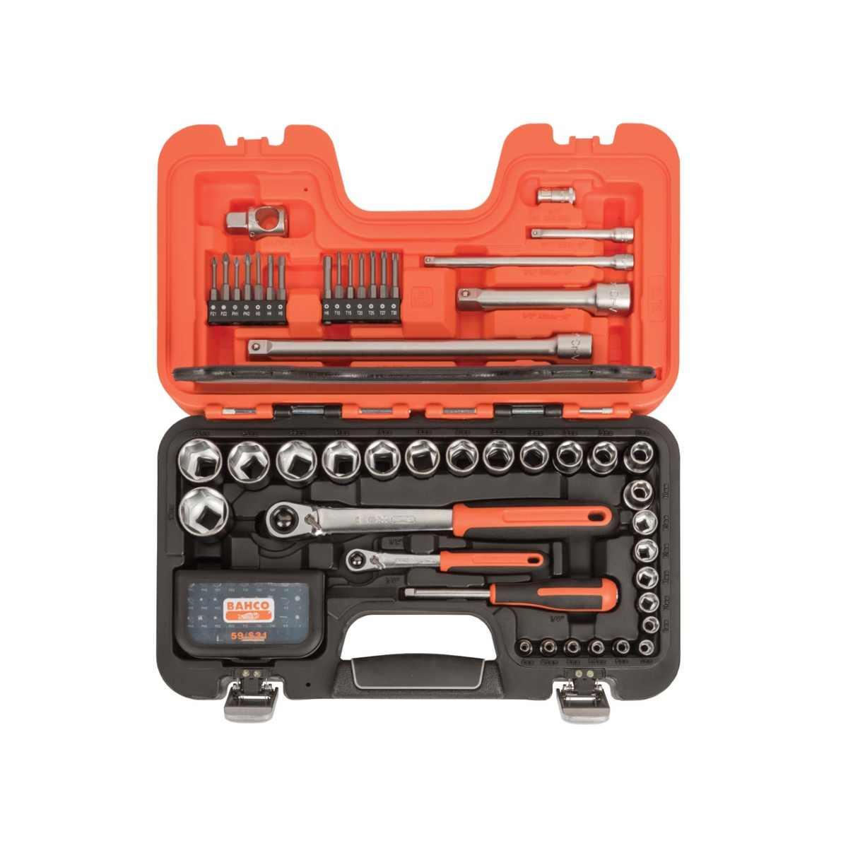 Bahco assortimento chiavi a bussola ¼ e ½, 79 pezzi