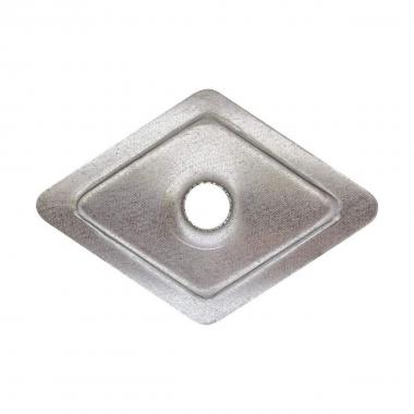 Rondelle romboidali acciaio mis. 35x55