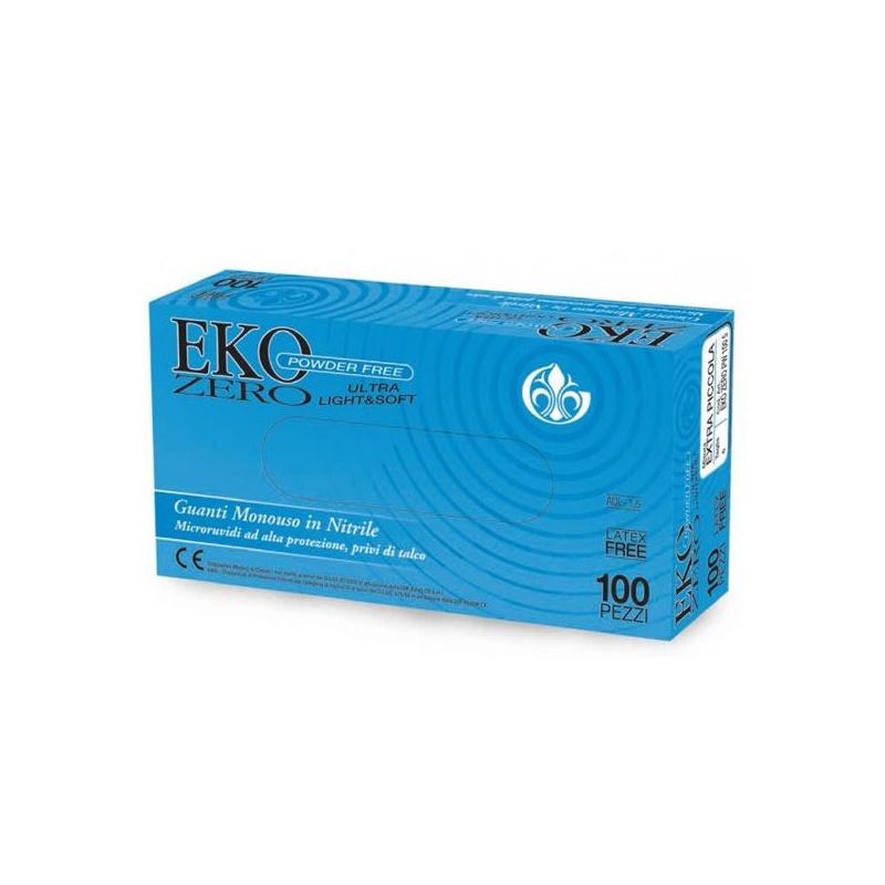 Guanto monouso in nitrile senza polvere 100 pz poweder free