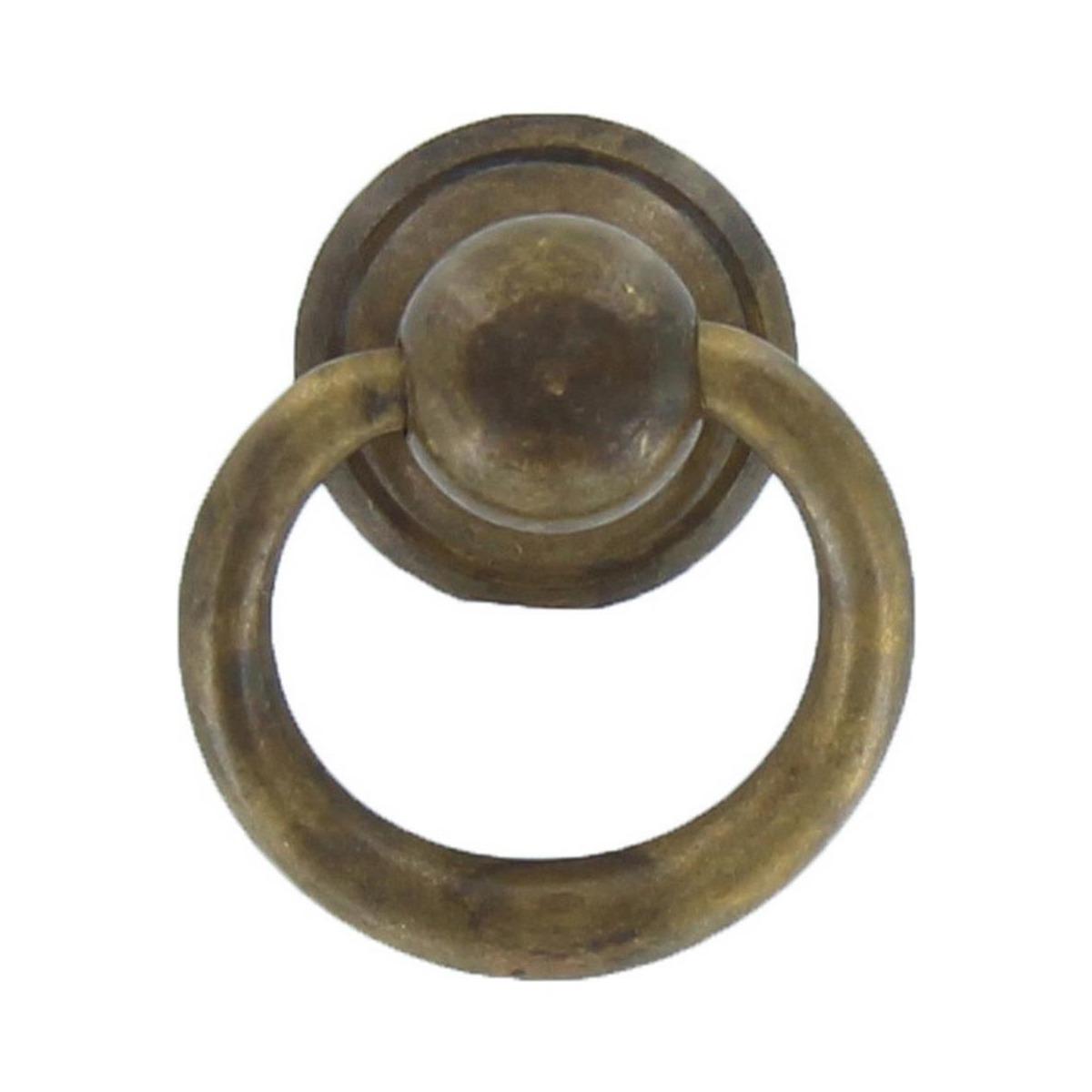 Maniglia  antichizzata ottone antico 33x39