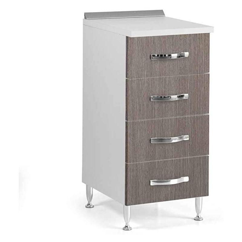 Kit cucina base 4c. cm.40x50x85h larice g.