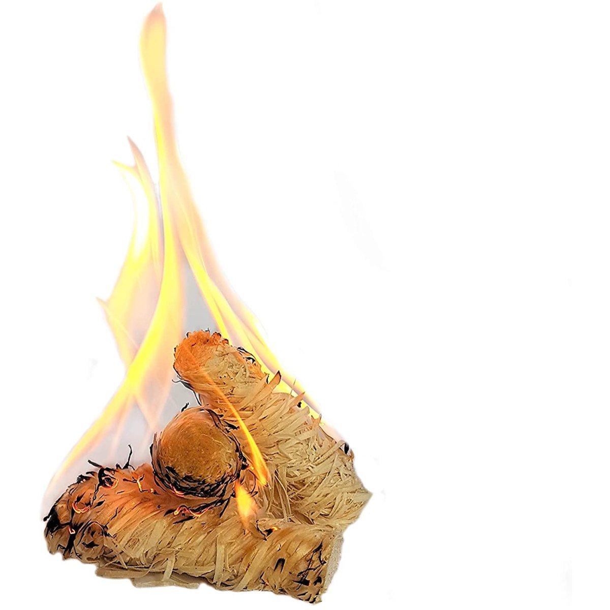 Accendifuoco riccioli di legno naturale 36 pezzi