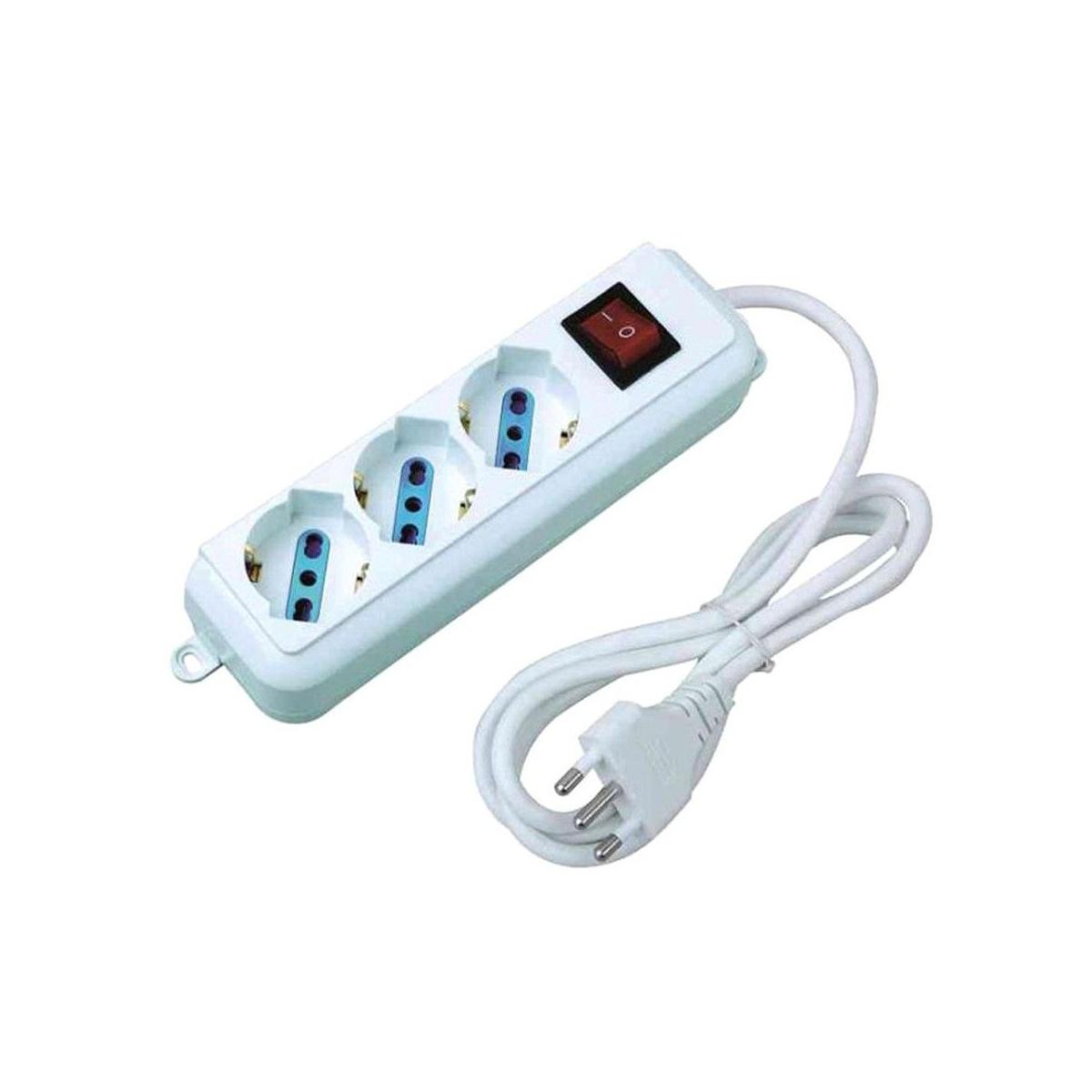 Multipresa  3 p con interruttore ecova