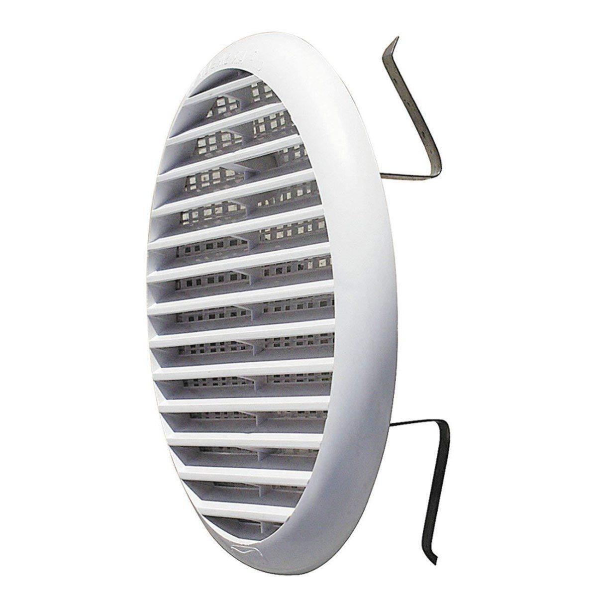 Griglia aerazione in plastica c/molle 63-125 mm. 2 pezzi