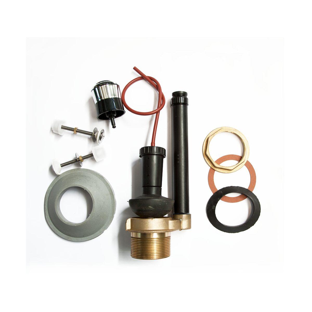 Meccanismo di scarico con pulsante attacco sotto - tremolada